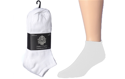Wholesale Men's White Low Cut Socks 10-Pairs Pack (36 Packs)