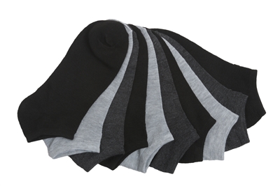Wholesale Women's Tipi Toe 10 Pack No Show Cotton Ankle Socks
