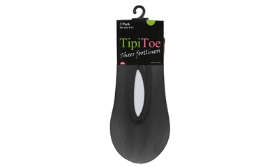 Wholesale Women's 3 Pack Tipi Toe Foot Liners (60 Packs)