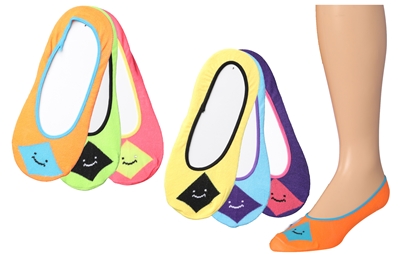 Wholesale Women's Tipi Toe Foot Liners 3-Pair per Pack (60 Packs)