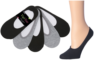 Wholesale Women's Tipi Toe 5 Pack Foot Liners (36 Packs)