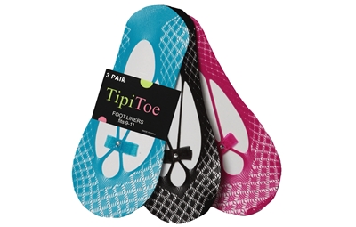 Wholesale Women's 3 Pack Tipi Toe Foot Liners (60 Packs)