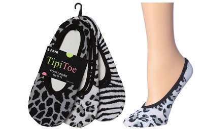 Wholesale Women's 3 Pack Tipi Toe Foot Liners (60 Packs)