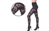 Wholesale Women's Burn Out Large Rose Tights One Size (36 Pcs)