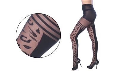 Wholesale Women's Textured Fashion Tights One Size (36 Packs)