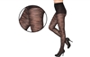 Wholesale Black Sheer Animal Stripe Beverly Rock Tights With Size Options (36 Pcs)