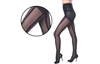 Wholesale Black Sheer Lattice Stripe Beverly Rock Tights With Size Options (36 Pcs)