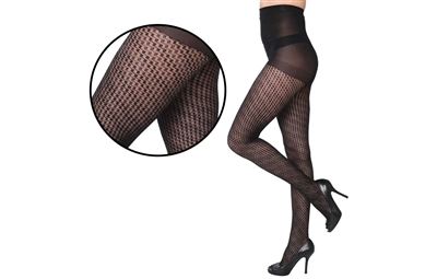 Wholesale Women's Textured Tights With Size Options (36 Pcs)