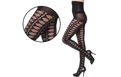 Wholesale Women's Textured Tights With Size Options (36 Pcs)