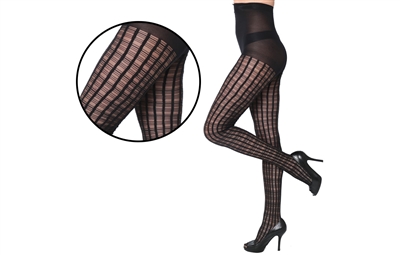 Wholesale Women's Textured Tights With Size Options (36 Pcs)