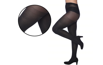 Wholesale Women's Textured Tights With Glitters in Assorted Colors With Size Options
