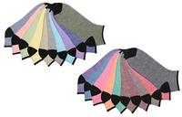 Wholesale Women's Tipi Toe 10 Pack No Show Plus Size Ankle Socks (360 Pairs)
