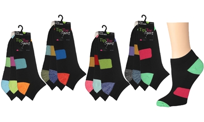 Wholesale Women's 3 Pack Cushion Plus Size Sport Ankle Socks (60 Packs)