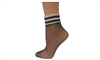 Wholesale Women's TipiToe Rugby Strip Fishnet Anklet Socks (180 Packs)