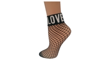 Wholesale Women's TipiToe Love Fishnet Socks (180 Packs)