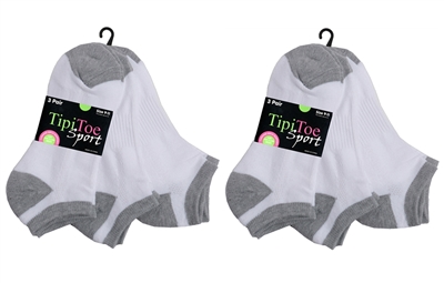Wholesale Women's 3 Pack Cushion Sport Ankle Socks (60 Packs)
