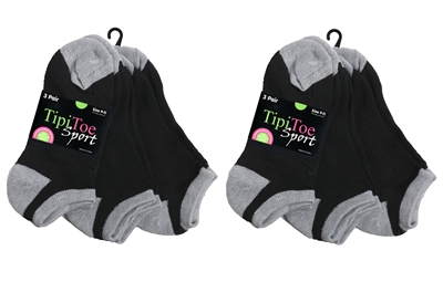 Wholesale Women's 3 Pack Cushion Sport Ankle Socks (60 Packs)