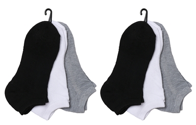 Wholesale Women's 3 Pack Cushion Sport Ankle Socks (60 Packs)