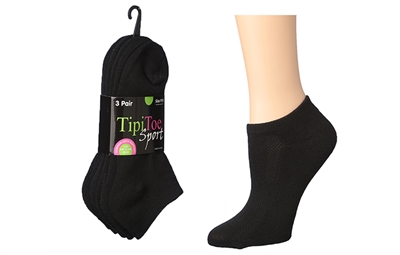 Wholesale Women's 3 Pack Cushion Sport Ankle Socks (60 Packs)