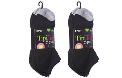 Wholesale Women's 3 Pack Cushion Sport Ankle Socks (60 Packs)