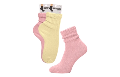 Wholesale Womens Tipi Toe Quarter Slouch Socks (60 Packs)