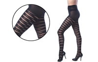 Wholesale Women's Textured Tights With Patterned Design (36 Pcs)