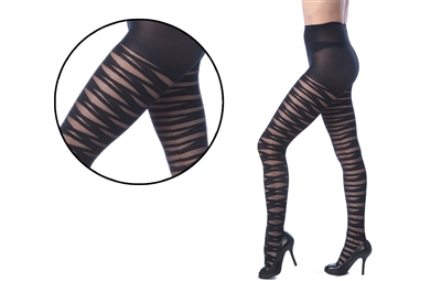 Wholesale Women's Textured Tights With Patterned Design (36 Pcs)