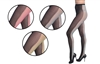 Wholesale Women's Colored Front & Black Side Fishnet Design Tights One Size (36 Pcs)