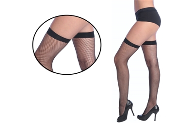 Wholesale Black Fishnet Thigh-High (120 Pcs)