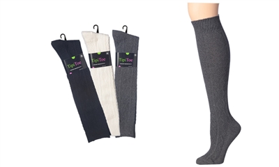 Wholesale Tipi Toe Wool Blend Knee High Socks (120 Packs)