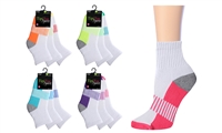 Wholesale Women's 3 Pack Cushioned Quarter Sock (60 Packs)