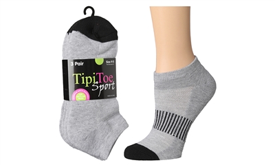 Wholesale Women's 3 Pack Cushioned Quarter Sock (60 Packs)