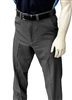 Smitty Men's "Non-Expander Waistband" 4-Way Stretch Flat Front Plate Pants - Dark Grey