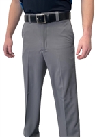 Smitty Men's "Expander Waistband" 4-Way Stretch Flat Front Base Pants - Grey