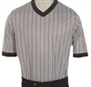 Smitty's Women's Performance Mesh Gray w/Black Pinstripe V-Neck