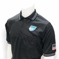 Smitty Black FHSAA Embroidered Baseball Short-Sleeve Umpire Shirt