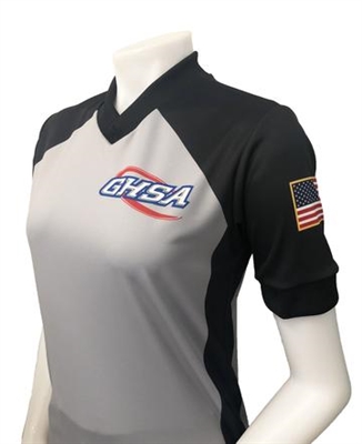 GHSA WOMEM'S DYE SUBLIMATED BASKETBALL REFEREE SHIRT