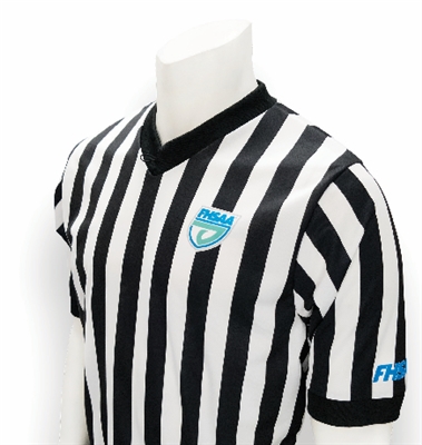 FHSAA Wrestling Dye Sublimated 1" V-Neck Referee Shirt