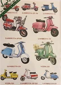 Vespa Greeting Card