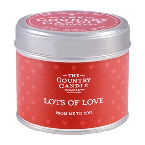 Sentiments Candle in Tin - Lots of Love