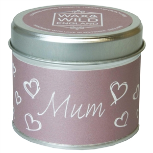 Wax & Wild Candle in Tin - Mum