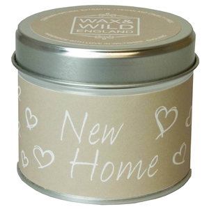 Wax & Wild Candle in Tin - New Home