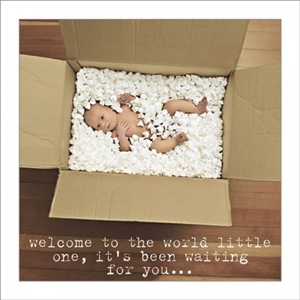 Welcome Baby  Card 16cm
