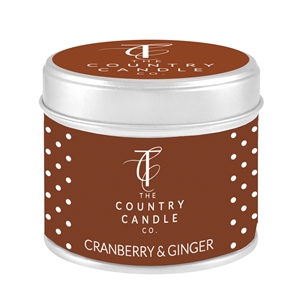 Quintessential Candle in Tin - Cranberry & Ginger