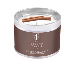 Pastels Candle in Tin - Cinnamon & Apple