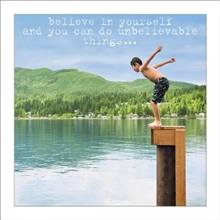 Believe In Yourself Card 16cm