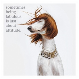 Being Fabulous Card 16cm