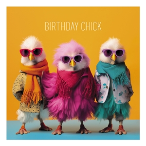 DUE MID AUGUST - Coola Coola - Birthday Chick Card 16cm