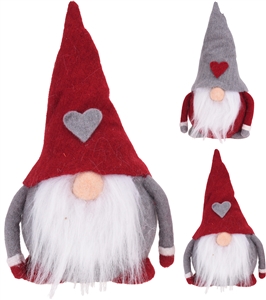 Wool Gnome Decoration 2 Assorted 30cm