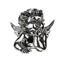 Silver Cherub Ornament